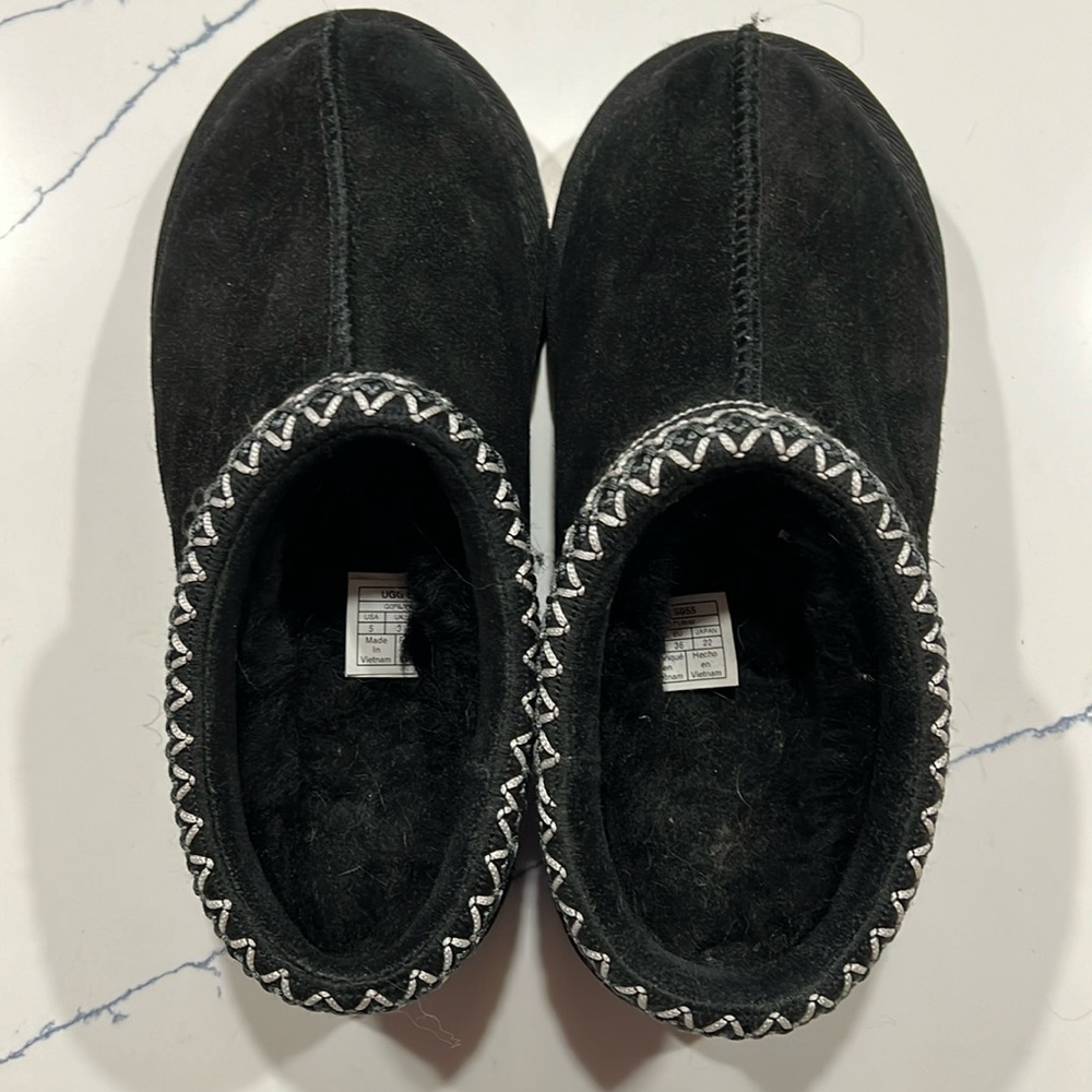 Black Ugg Tasman Slipper Size 5
